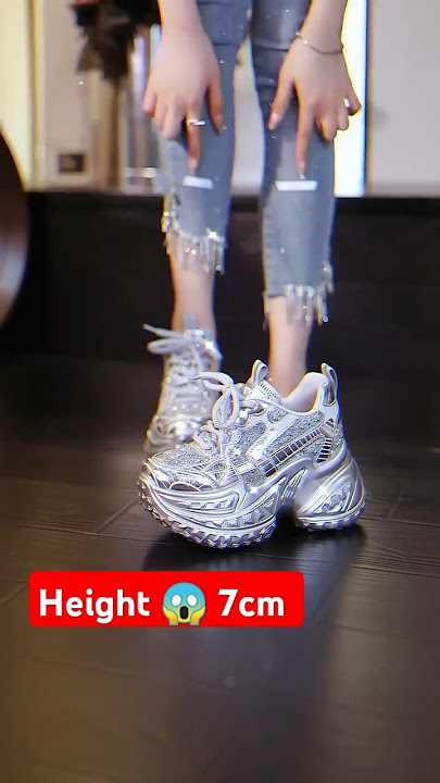 7cm Height Increaser 😱 Everyday Height Increasing Sneakers For Women's ✅ #shoes #fashion #sneakers