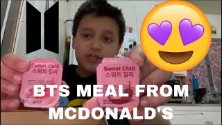 BTS MEAL FROM MCDONALD’S