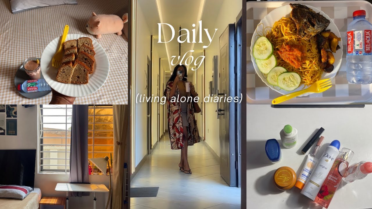 Days in my life 🌼| living alone | life of an introvert in Ghana | Home Cooking, Shopping & Worklife
