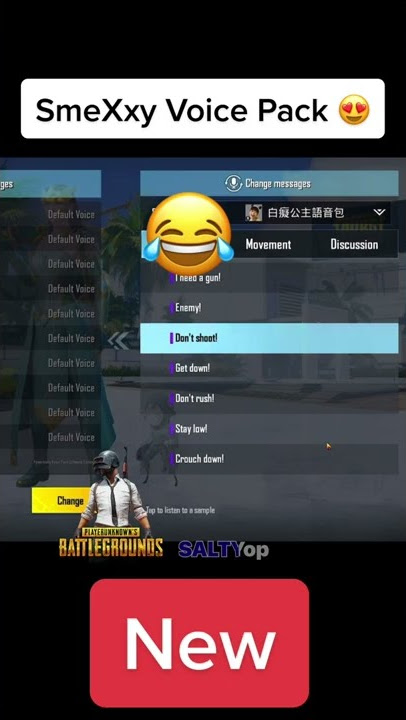 SmeXy Voice Pack In PUBG / BGMI