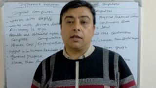 Difference between Analog and Digital Computer