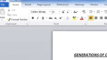 Class 6: Ch 3: MS-Word 2010- Advanced