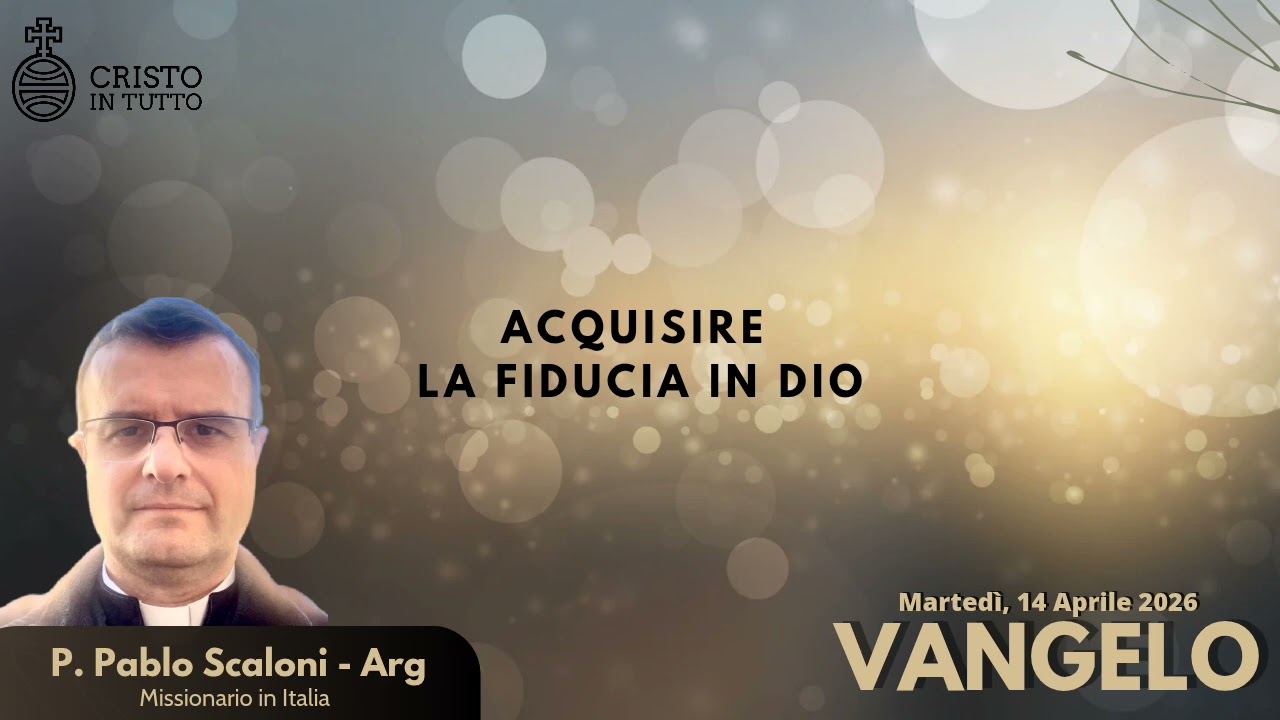 Vangelo, Martedì 14 Aprile 2026 Secondo Giovanni Gv3,7-15 Nessuno è mai salito al cielo, se non colu