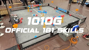 181 Official Skills | VEX Push Back | 1010G