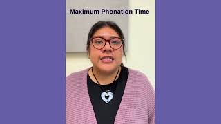 Voice Task Videos Maximum Phonation Time
