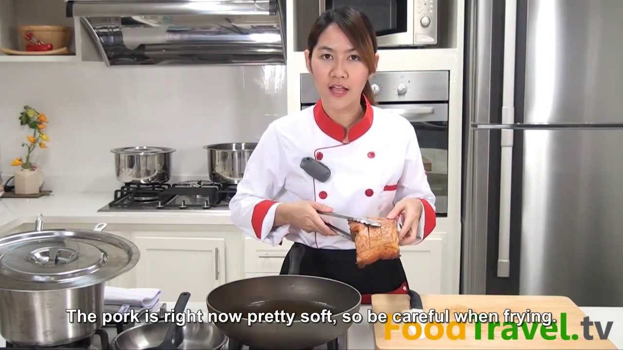 [Thai Food] Crispy Pork (Mu Grob)