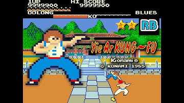 1985 [60fps] Yie Ar Kung-Fu 9999900pts Round ALL Perfect