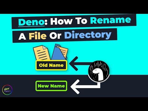 Deno - How To Rename A File Or Directory By Using The Deno Runtime API (No URL Imports)