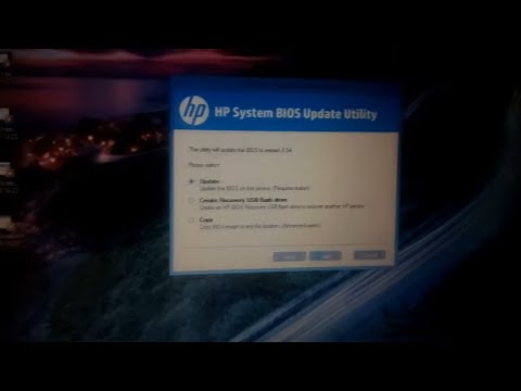 how to update bios in hp laptop