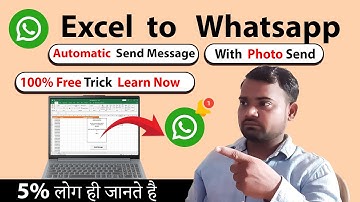 Send Bulk WhatsApp Automatic Message Using MS Excel | Excel to WhatsApp Step-by-Step Guide || #excel