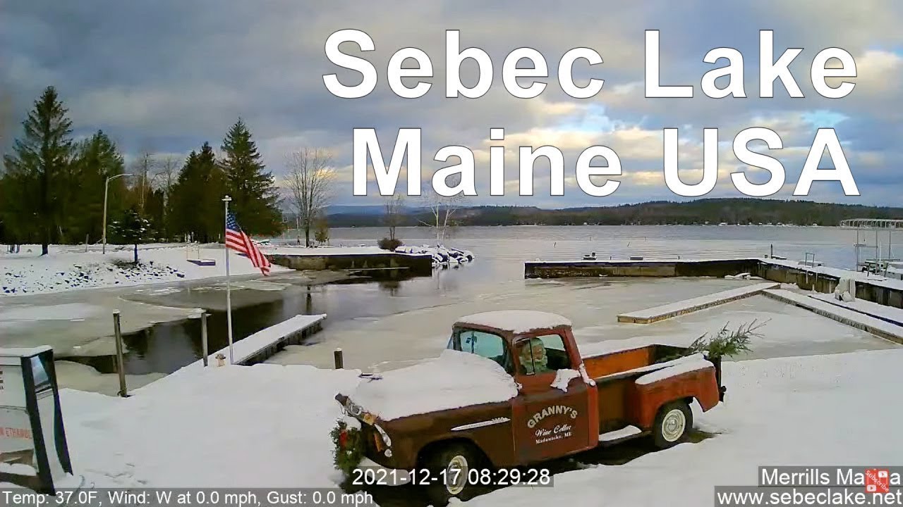 Sebec Lake, Maine - Greeley's Landing Boat Ramp — Sebec, ME live camera thumbnail