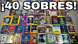 ¡ABRIENDO 40 SOBRES DE DIFERENTES COLECCIONES!