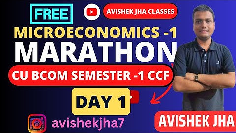 Marathon Day-1|| Microeconomics(IDC)|| Semester-1||Full Syllabus Revision|| Calcutta University
