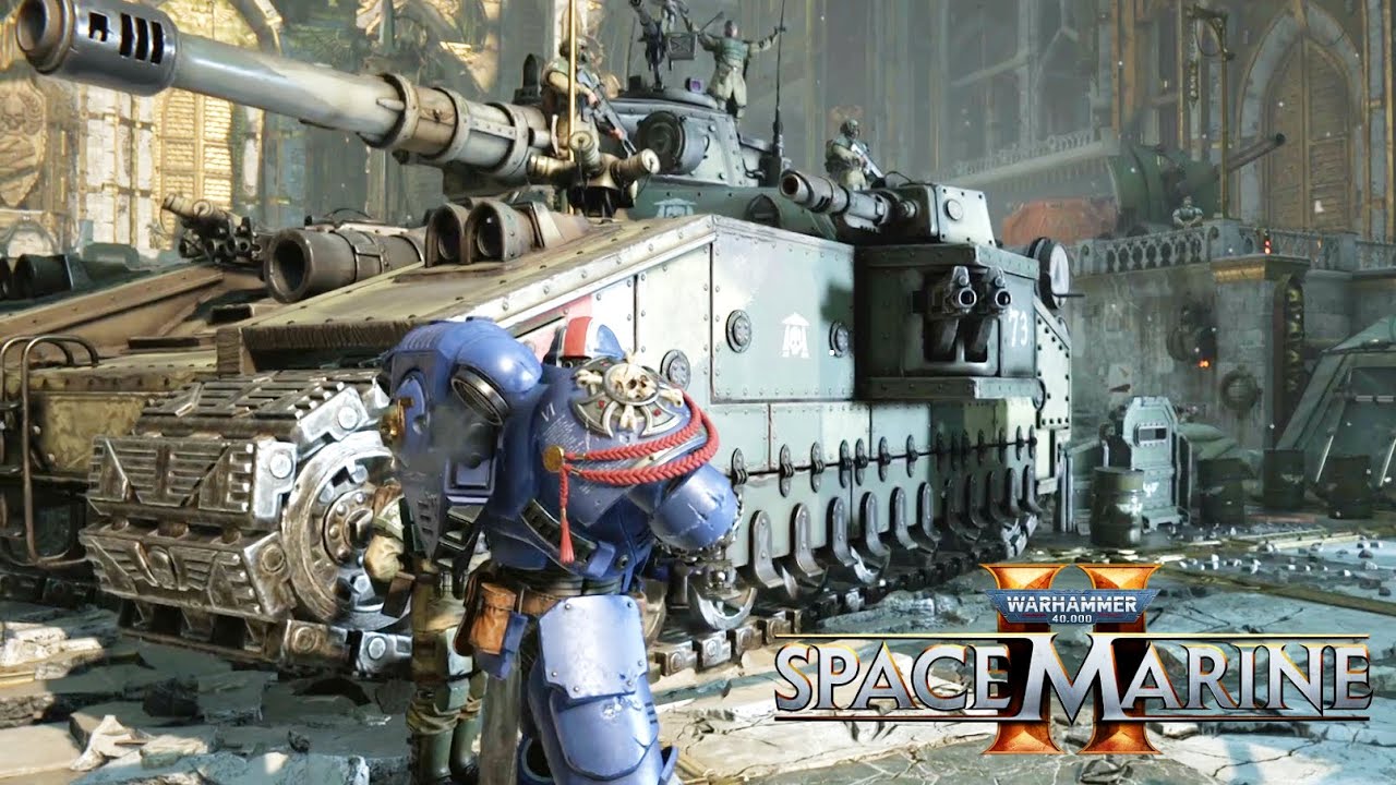 Warhammer 40,000 Space Marine 2 : All Battle Speech scene - YouTube