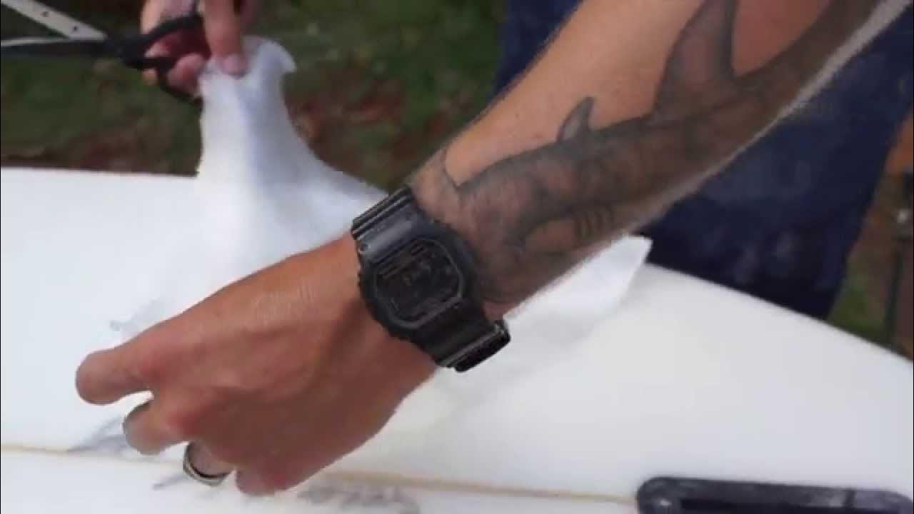 Surfboard Ding Repair Tutorial - YouTube