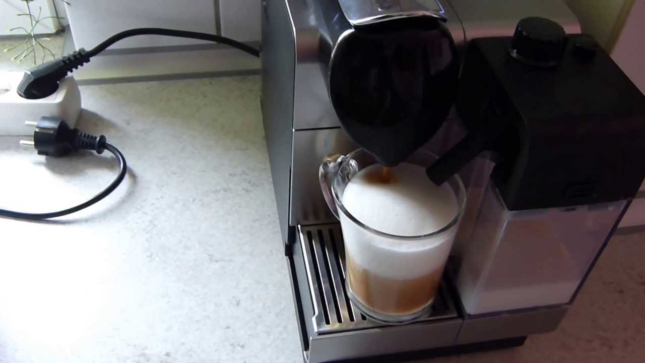 handle ufravigelige Vask vinduer DeLonghi EN 520 Nespresso Lattissima+ Cappuccino prepare - how to - YouTube