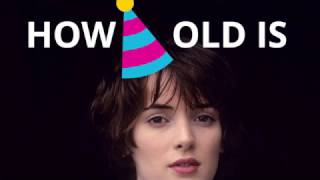 How old is Winona Ryder? 🍰🎈