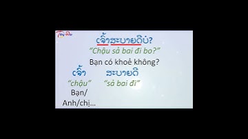 #shorts Hỏi thăm sức khỏe trong tiếng Lào