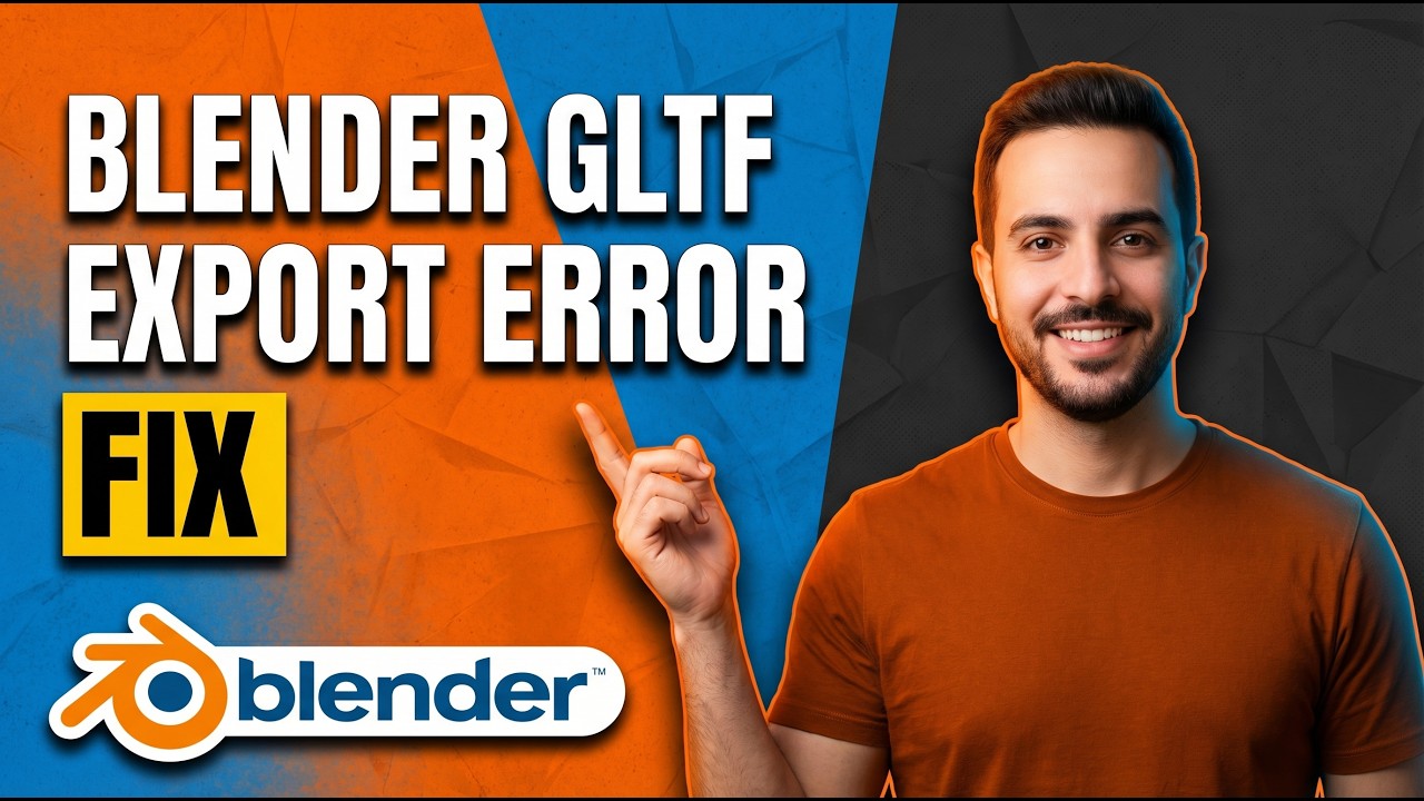 Blender GLTF Export Error Fix (Easy Guide) - YouTube