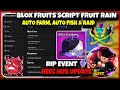 Update Script Blox Fruit Mobile RIP Event REDZ HUB BETA 🔮 FRUIT RAIN, AUTO FARM, AUTO FISH & RAID