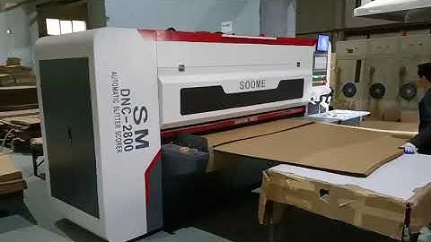 DNC computerized slitter scorer for corrugated cardboard, fast order adjustment