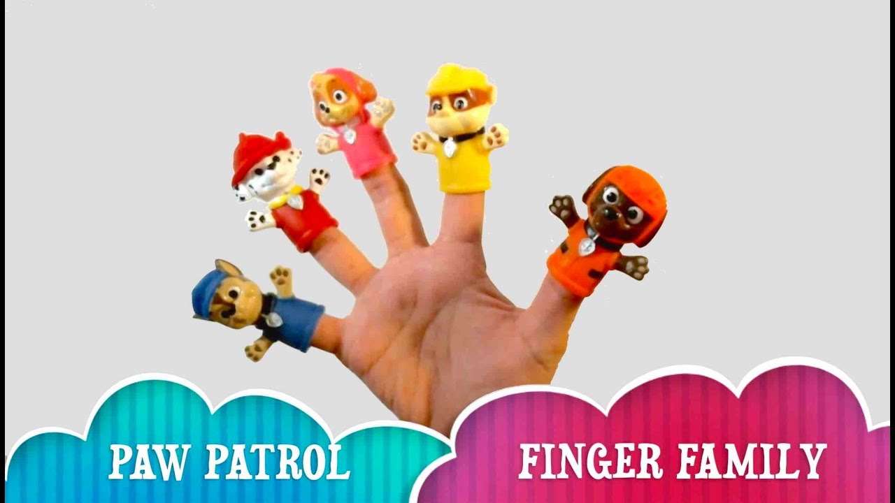 Sing-A-Long with Paw Patrol Finger Puppets, Finger Family Song!
