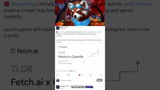 FETCH.AI TO TAKE OVER GAMING? #crypto #altcoins #fetchai
