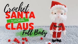 Crochet Tutorial |  Doll Body | SANTA CLAUS 🎅