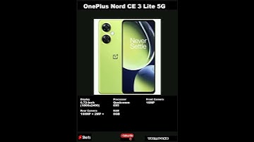 OnePlus Nord CE 3 Lite 5G SmartPhone Features|#shorts