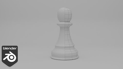 How to Make a Chess Pawn in Blender in 1 Minute!