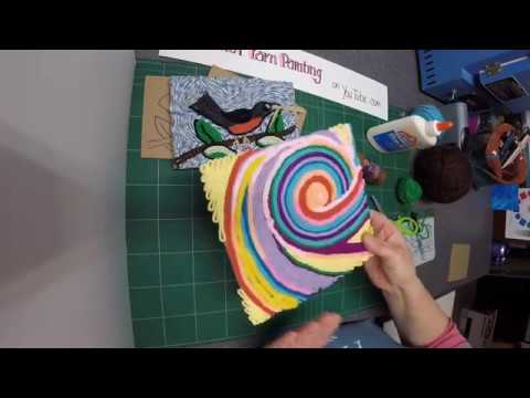 Yarn Painting Inspired by the Huichol of Mexico Art Tutorial - Hispanic  Heritage Month 