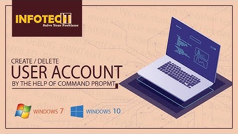 How to create or delete any account by the help of Cmd |how to create new user account on windows 10