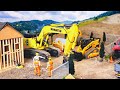 Installing A New Driveway RC 1:16 Scale | Huina 580 Hydraulic and Skidsteer | Realism Is Key!