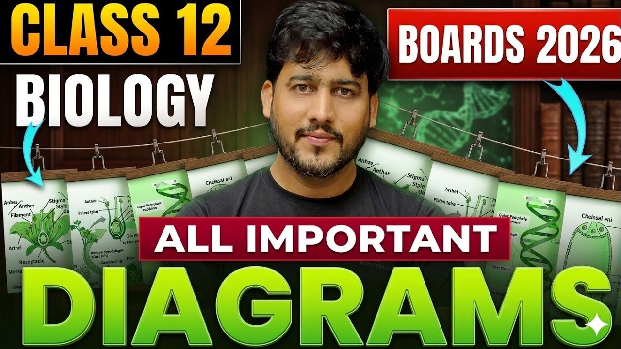 Most Important and Expected DIAGRAMS of Class 12 Biology | Board Exam ...