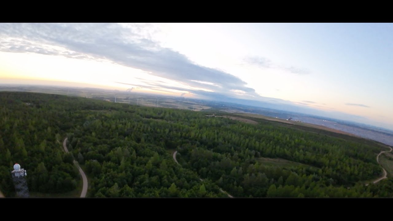 Sonnenaufgang über der Sophienhöhe NRW Luftaufnahmen