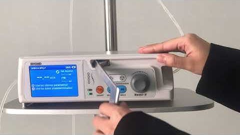 infusion pump Semi 2 Spanish operation video