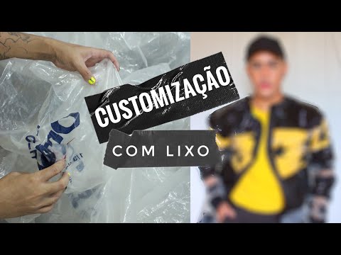 TRANSFORMEI SACO DE LIXO EM UMA JAQUETA MEGA ESTILOSA!- CUSTOMIZAÇÃO EGO OLIVER