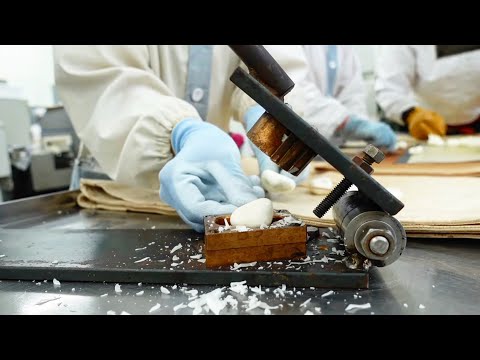 【製造風景】お月見うさぎ 飴の作り方（中秋の名月・十五夜）How to make Handmade candy / Rabbit / lollipop / candy / Japan / Kyoto