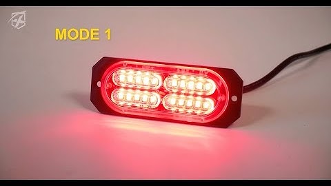 Xprite Red Squad Series 4W Flush Mount Side Marker Strobe Light Intro