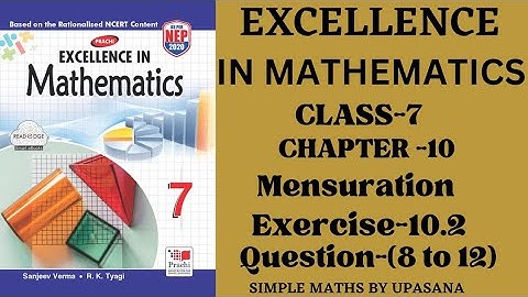 Excellence Math || Prachi Book || Class-7 || Chapter-10|| Exercise-10.2|| Question-(8 to 12)
