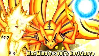 Minato KLM 400% Resistance Showcase - Solo Attack Mission - Naruto x Boruto Ninja Voltage