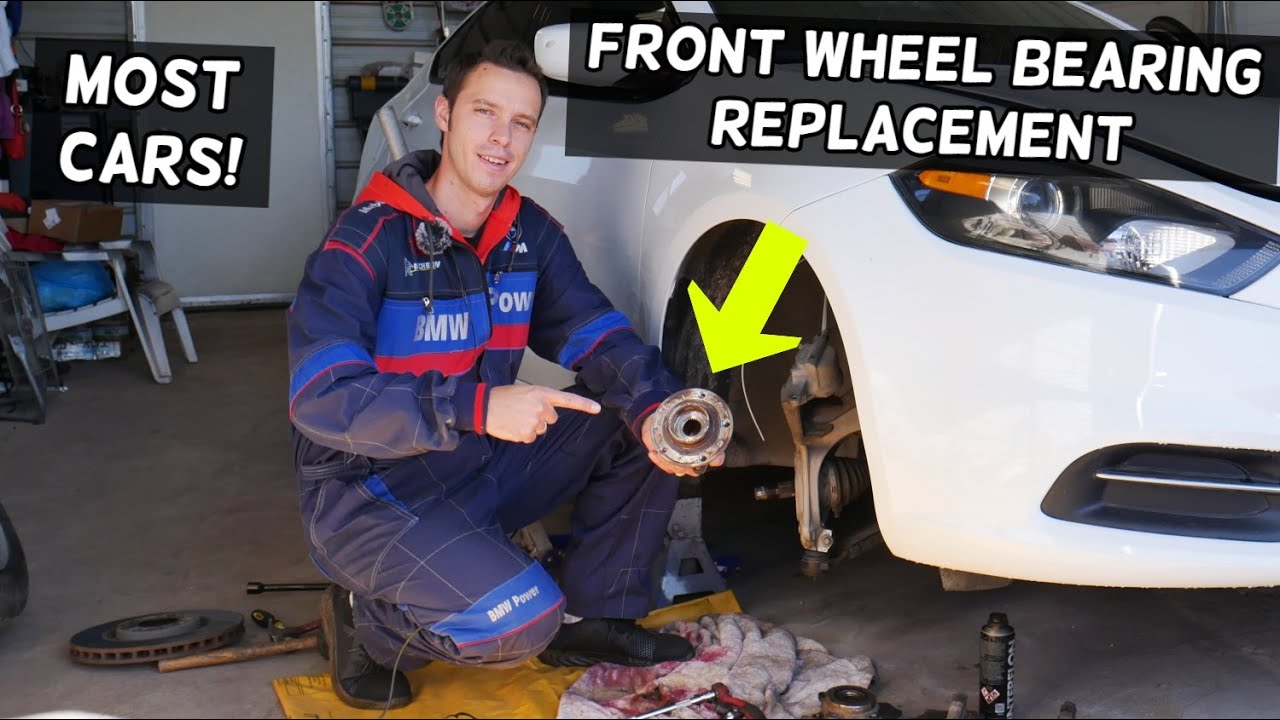 HOW TO REPLACE FRONT WHEEL BEARING HUB ON CAR. EASY - YouTube