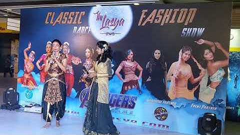 MC Nandhini interacting with Lasya Dance Academy Dancer in explaining Navarasa at Citicentre