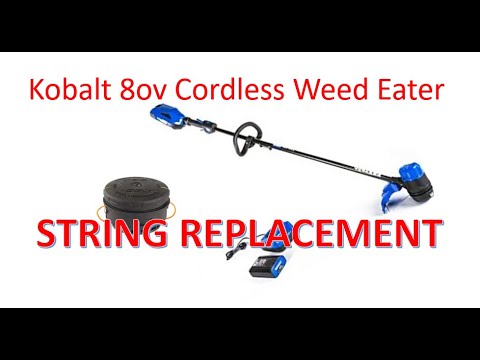 kobalt battery operated weed eater