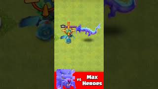 Azure Dragon vs Max Heroes! (Clash of Clans) #coc #clashofclans