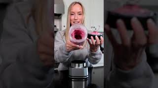 making a thick smoothie in a cup