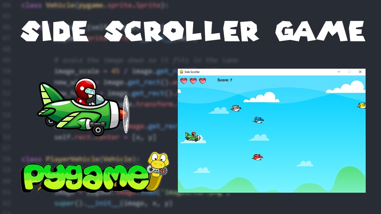 How to Make a Side Scroller Game using Python and PyGame