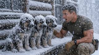 A Navy SEAL Took In 3 Ice-Covered Puppies — Then Two Men Knocked