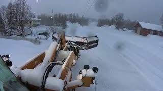 Snow plowing northen Norway