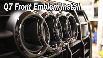 Remove & Install Front Emblem (Audi Rings) on a 2023 Q7